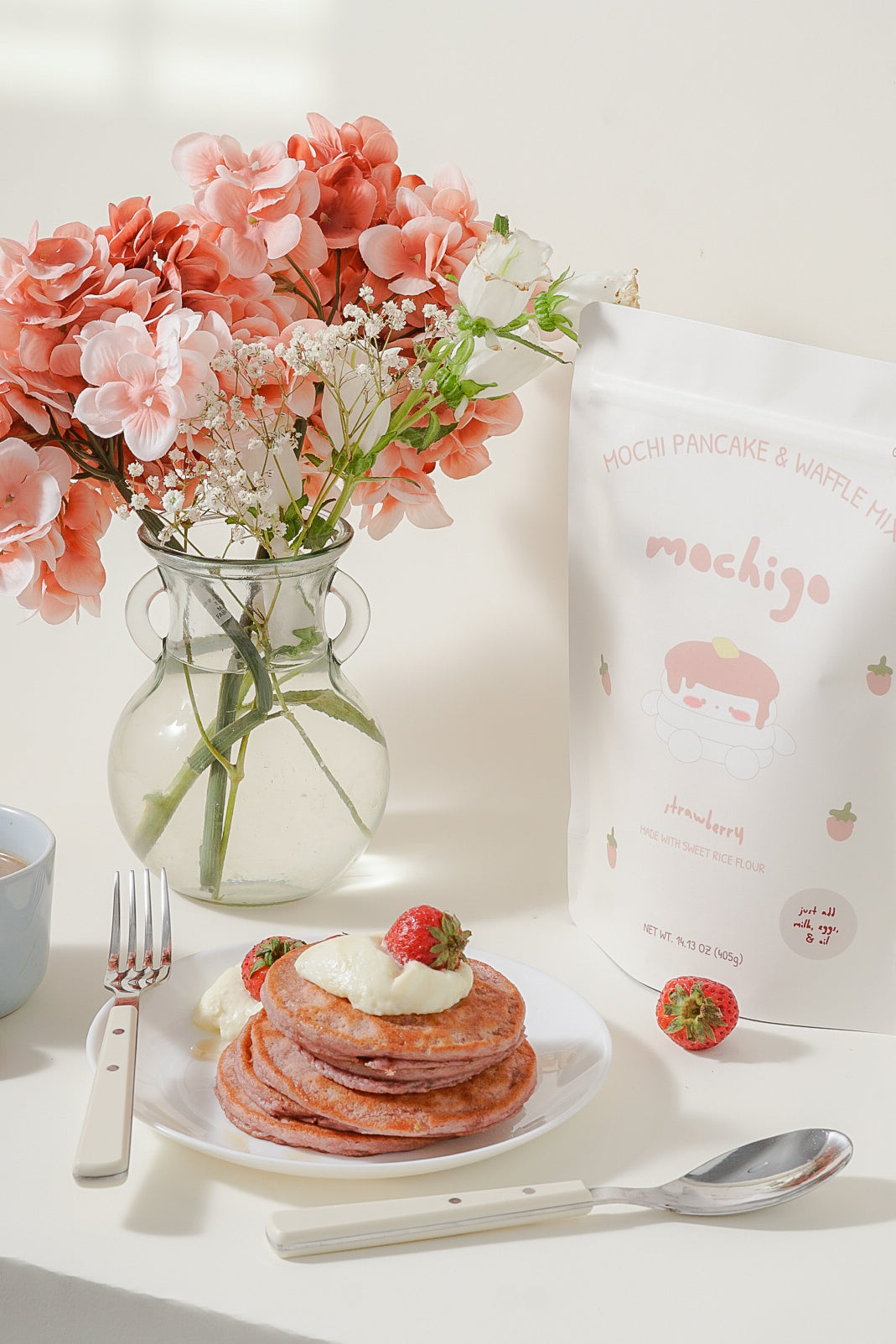 strawberry mochi pancake mix - 3 pack