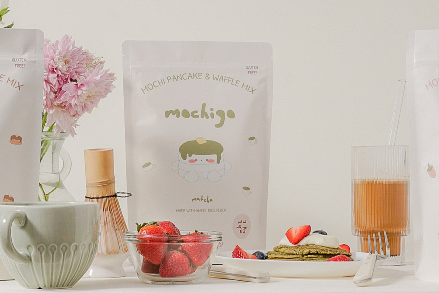 matcha mochi pancake mix - 3 pack