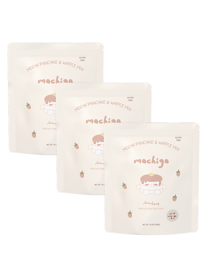 strawberry mochi pancake mix - 3 pack